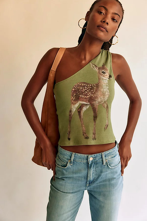 Forest Fawn One-Shoulder Tank | Free People (Global - UK&FR Excluded)