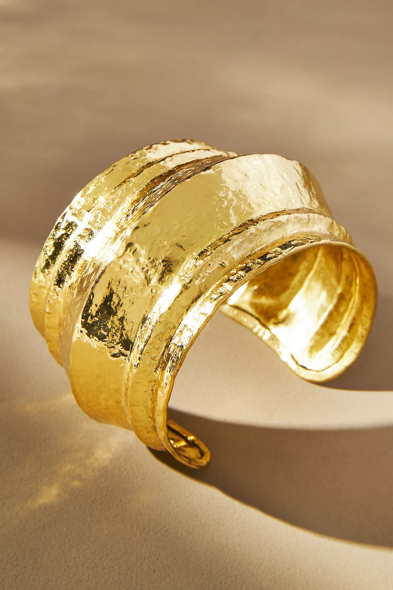 Wide Textured Cuff Bracelet | Anthropologie (US)