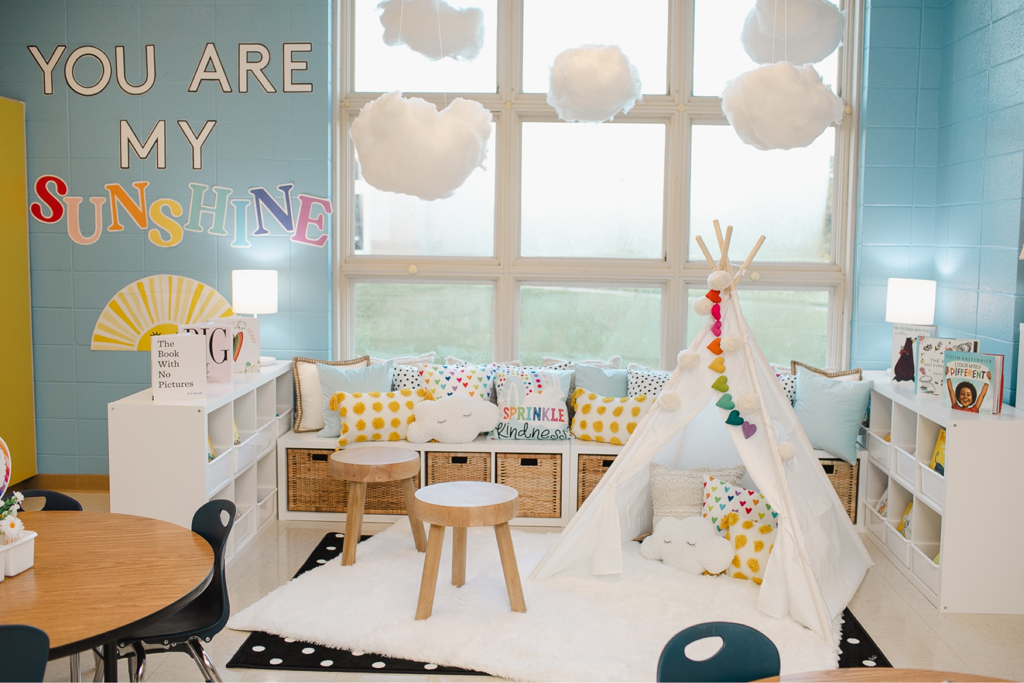 My favorite reading area from a classroom makeover with a bright and happy rainbow theme! 

#LTKhome #LTKkids