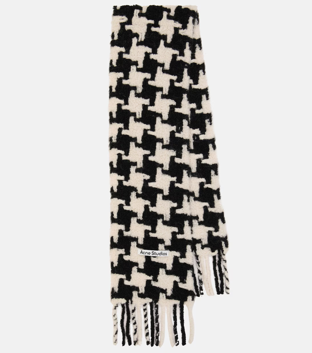 Houndstooth alpaca-blend scarf | Mytheresa (US/CA)