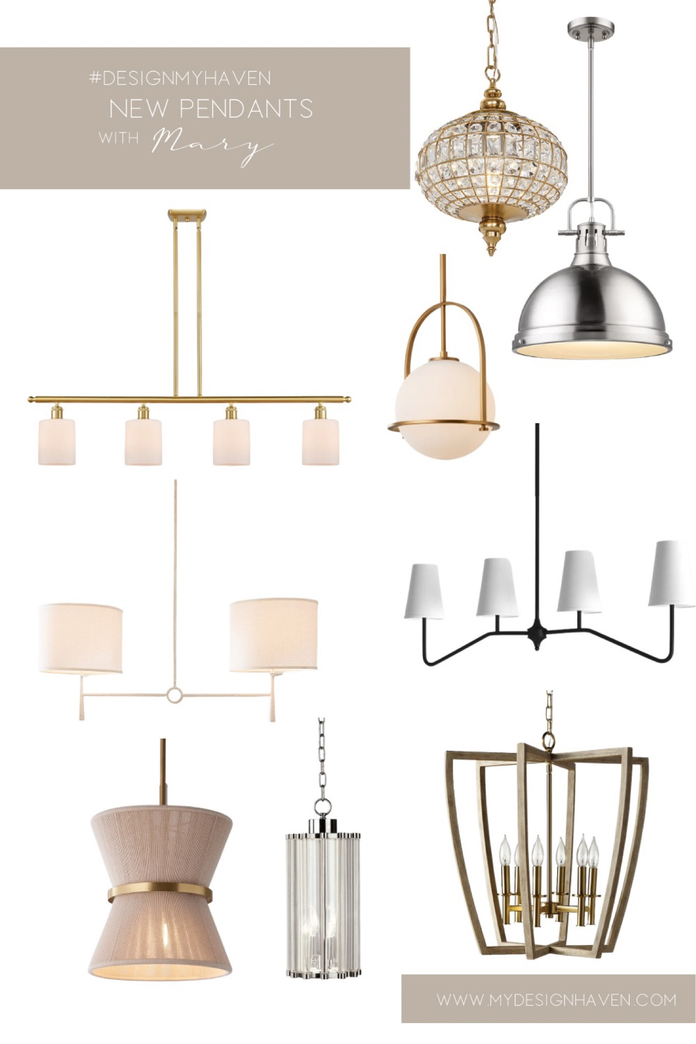 ✨NEW✨ pendant lighting now available on our website! From kitchen lighting to bathroom lighting, we’ve got you covered! Shop from a variety of SO much more than what you see here! ✨www.mydesignhaven.com✨

#LTKsalealert #LTKstyletip #LTKhome