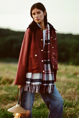 Barbour x Anthropologie Waxed Cotton Sullivan Jacket | Anthropologie (US)
