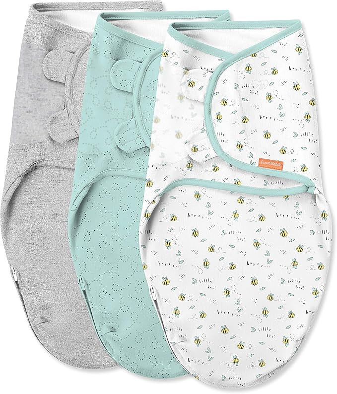 SwaddleMe by Ingenuity Original Swaddle with Easy-Change, 100% Cotton, Improves Sleep & Calms Sta... | Amazon (US)