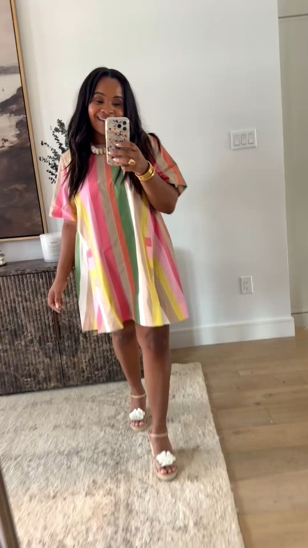 This @Anthropologie dress is adorable! I had to give it a try and I love it. ✨ Perfect for summer & I love the silhouette of this- so flattering!

#LTKgrwm #LTKootd #LTKSeasonal
