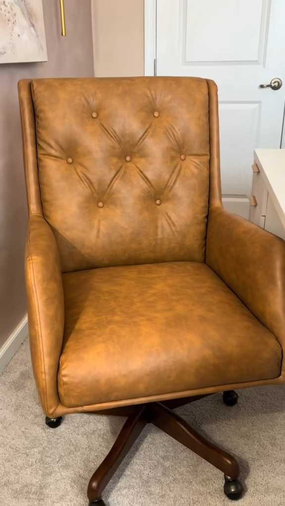 Home office upgrade 🤎

This swivel desk chair from @Wayfair  completely transformed my workspace. It’s oversized, super comfortable, has armrests (a must!), adjustable height, and the warm brown tone pulled the entire room together. 

Such a good find; linking it here 👇🏽

#LTKmomlife #LTKHome