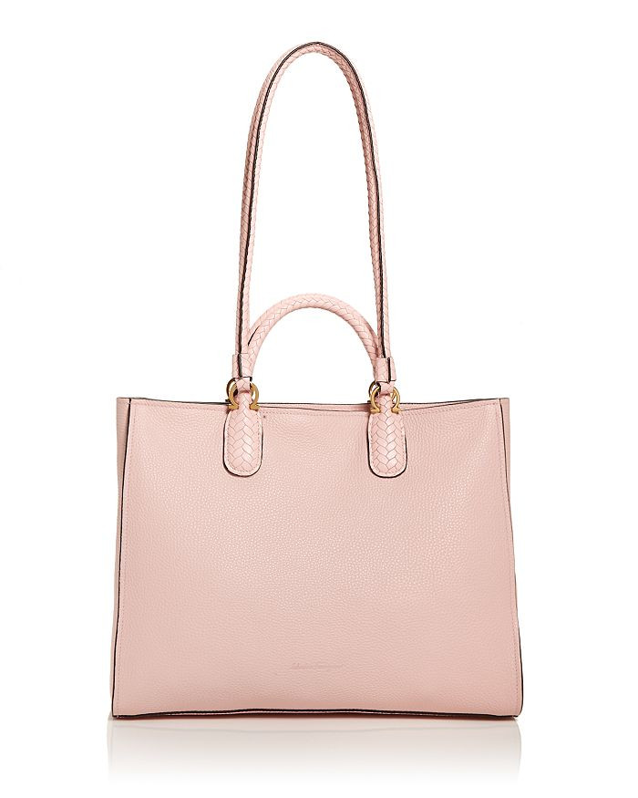 Gancini Woven Handle Leather Tote | Bloomingdale's (US)