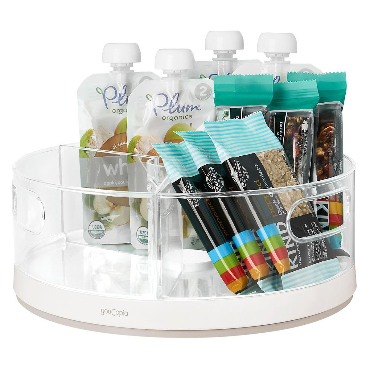 Divided Lazy Susan with Removable Bins | The Container Store