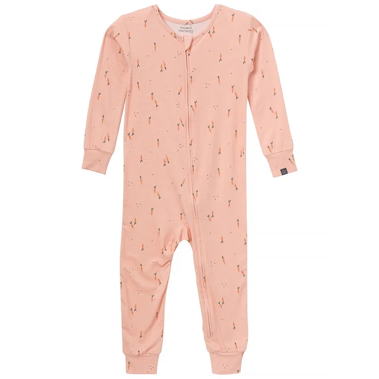 Modern Moments by Gerber Toddler Neutral Super Soft Easter One-Piece Pajama, Sizes 12 Months-5T | Walmart (US)