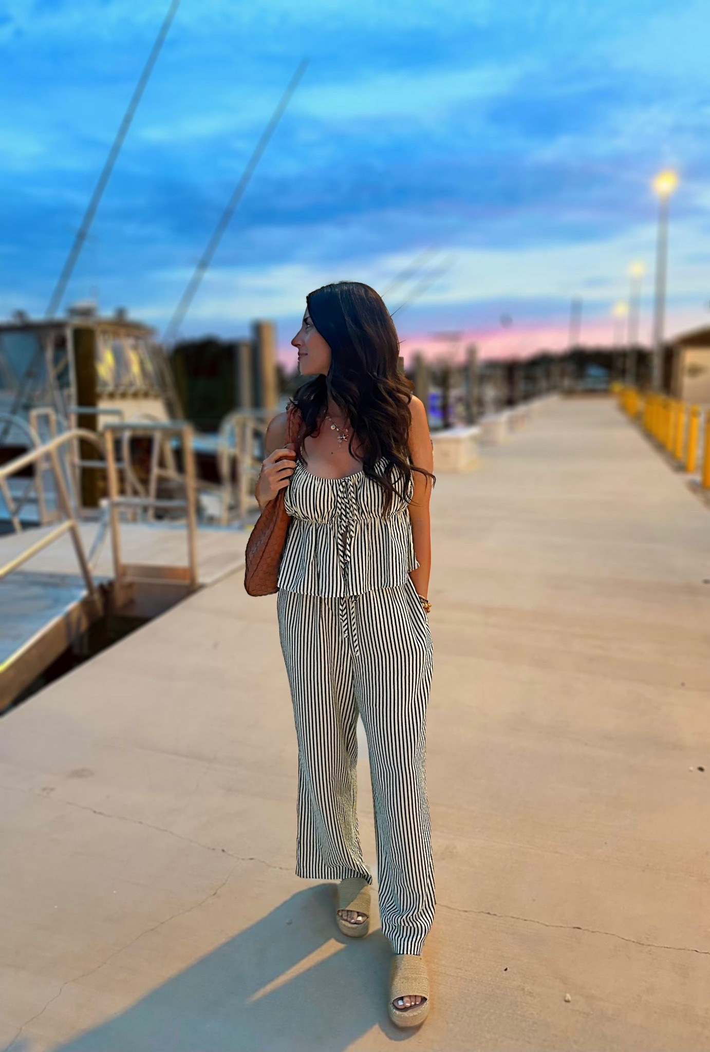 Cute summer outfit on sale at American eagle for 25% off 🤩 #matchingset #americaneagle #seersuckerpant #seersuckercami #summeroutfitinspo #fashioninspo #eastcoastsummer #outfitinspo #tanktop #blouse #stripedpants #matchingseperates 

#LTKSaleAlert #LTKSummerEdit #LTKFindsUnder50