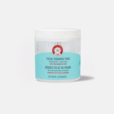 Facial Radiance Pads with Glycolic + Lactic Acids Compostable | First Aid Beauty
