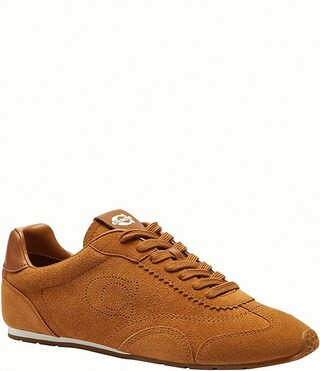 COACH Suede Lace Up Sneakers | Dillard's | Dillard's