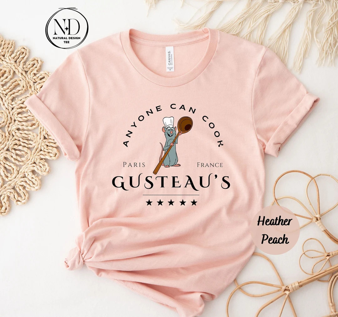 Ratatouille Shirt, Disney Remy Shirt, Disney Pixar Ratatouille T-Shirt, Anyone can cook shirt, Re... | Etsy (US)