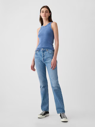 High Rise Rigid '90s Straight Jeans | Gap (US)