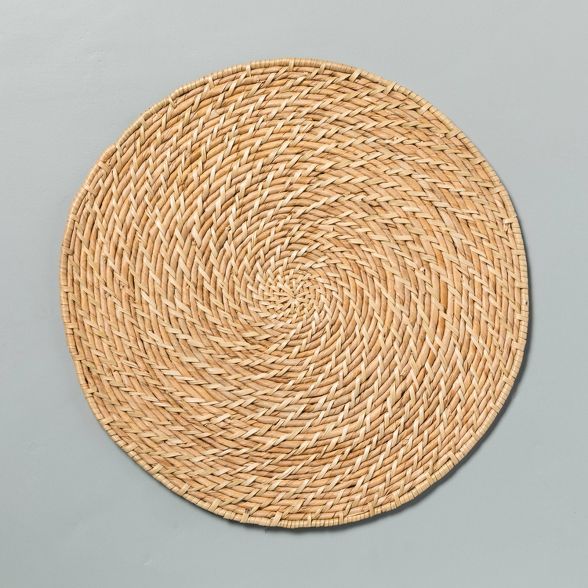 13" Natural Woven Plate Charger Beige - Hearth & Hand™ with Magnolia | Target