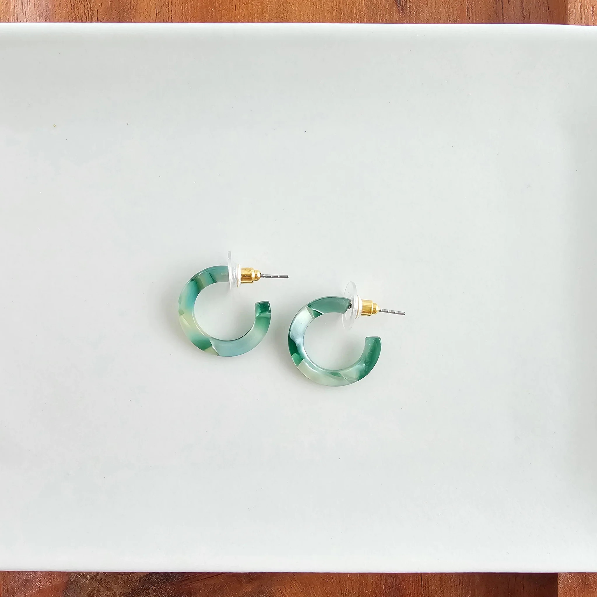 Micro Cam Mini Hoops - Palm Lustre | Spiffy & Splendid