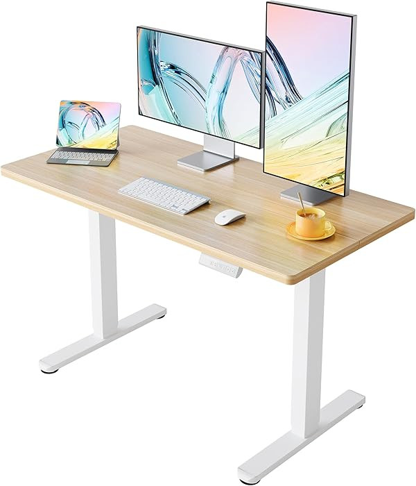 HUANUO Electric Standing Desk, 40 x 24 Inch Height Adjustable Computer Desk with Storage Bag, 4 H... | Amazon (US)