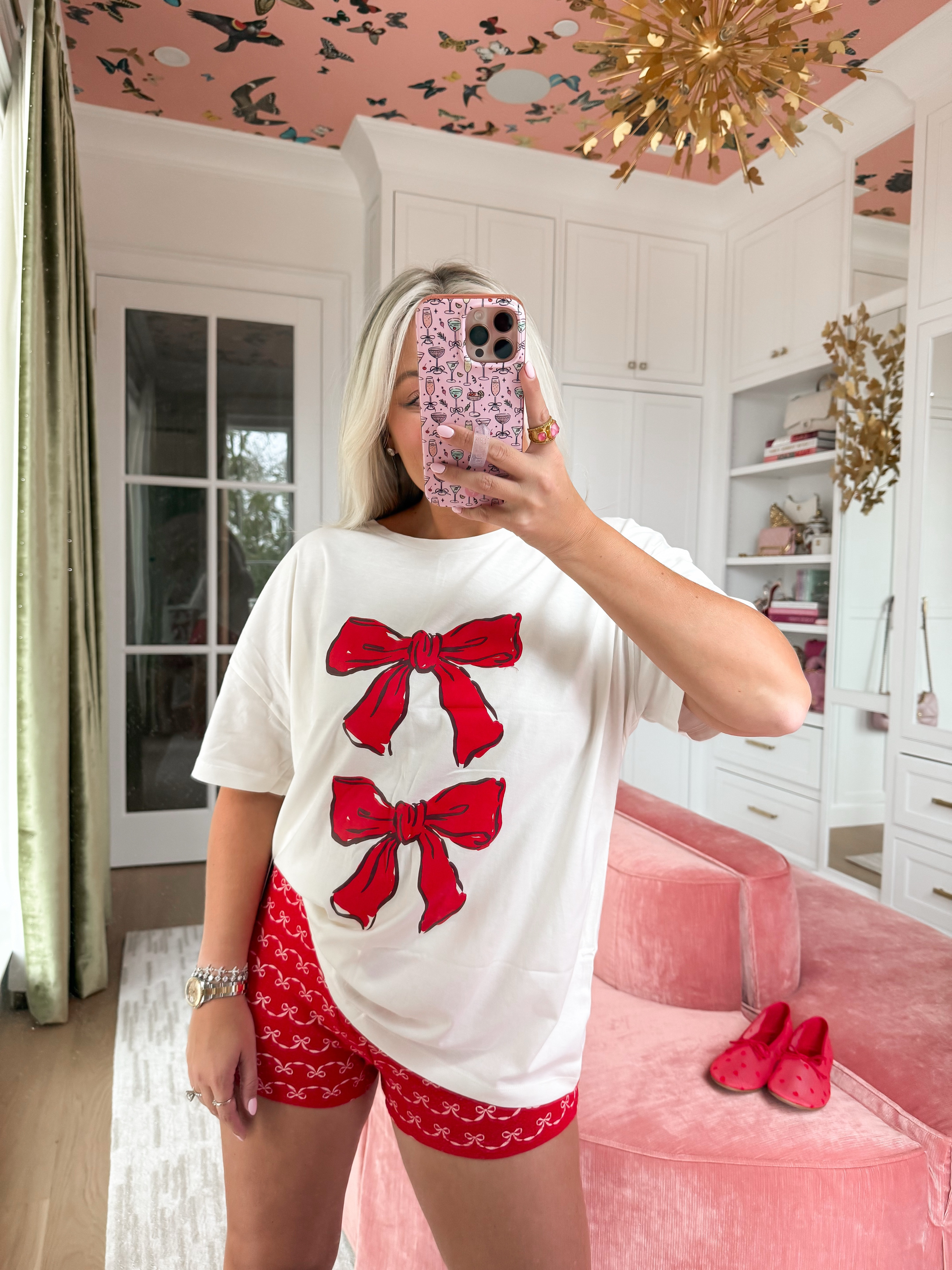 Walmart valentines pajama set. Wearing a size small  

#LTKootd #LTKgrwm
