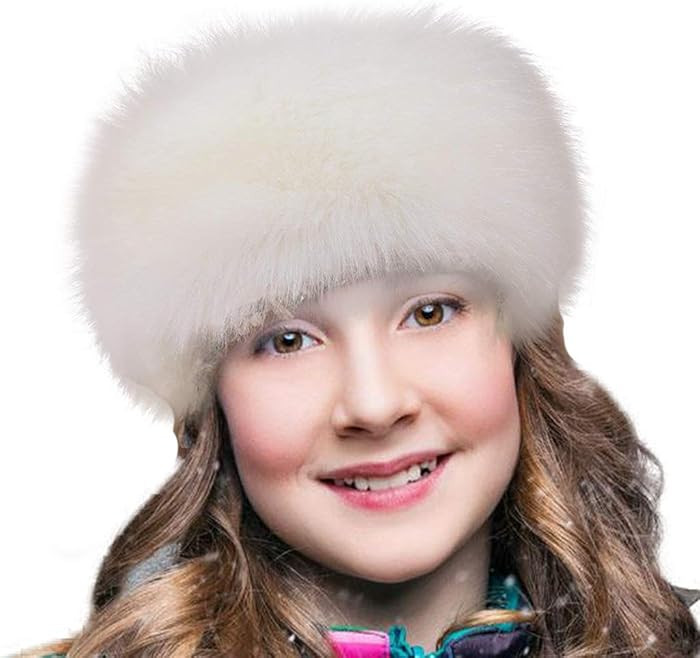 FHQHTH Faux Fur Headband for Women Warm Winter Earmuff Gift for Her Ski Outdoor Ear Warmer Hair W... | Amazon (US)