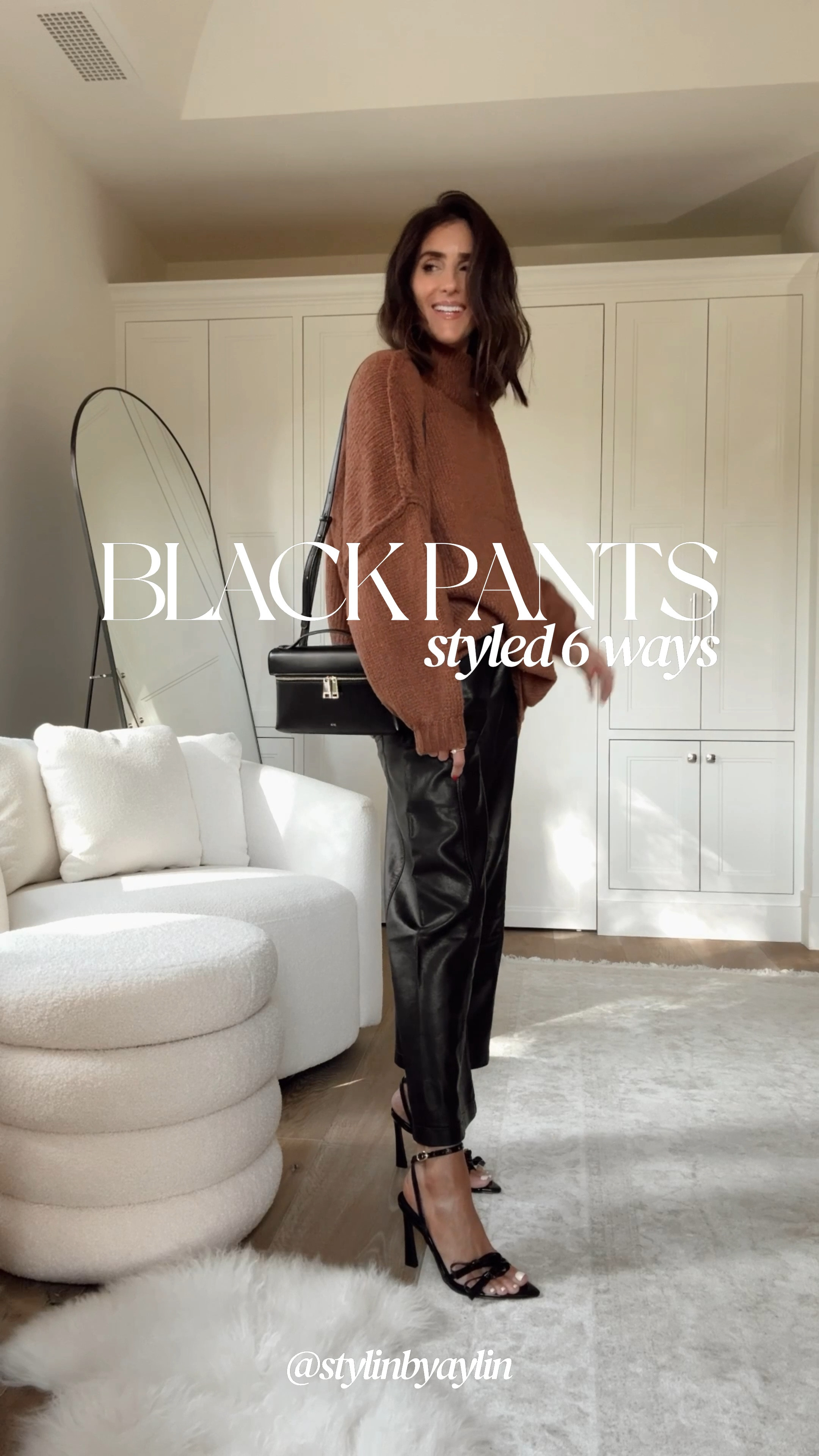 Use code AYLIN30 at checkout for 30% off these looks! 

I’m just shy of 5’7 for reference wearing the size XS faux leather pants. 
LOOK 1: Size small sweater
LOOK 2: XS cozy crew neck sweater 
LOOK 3: Long cardigan ( S/M) Tee (XS)
LOOK 4: hooded cardigan ( one size) fuzzy tee (S)
LOOK 5: sequin top (S)
LOOK 6: Bow back sweatshirt (S)


#LTKStyleTip #LTKFindsUnder100