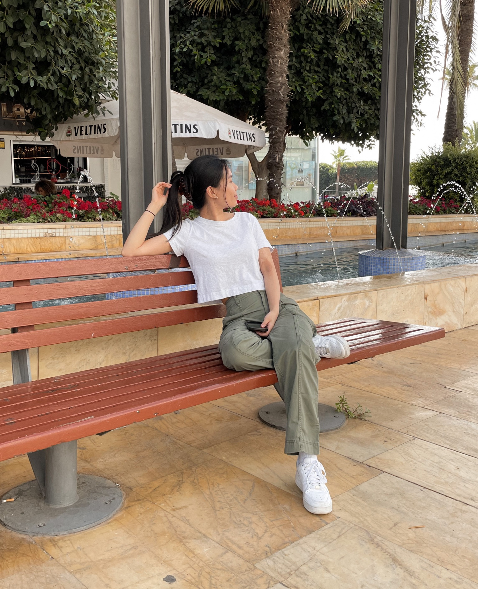 abercrombie relaxed cargo pants in olive green
aritzia wilfred free weekend tshirt 
nike air forces

cargo pants outfits, cargo pants outfit ideas

#LTKHoliday #LTKGiftGuide #LTKSeasonal