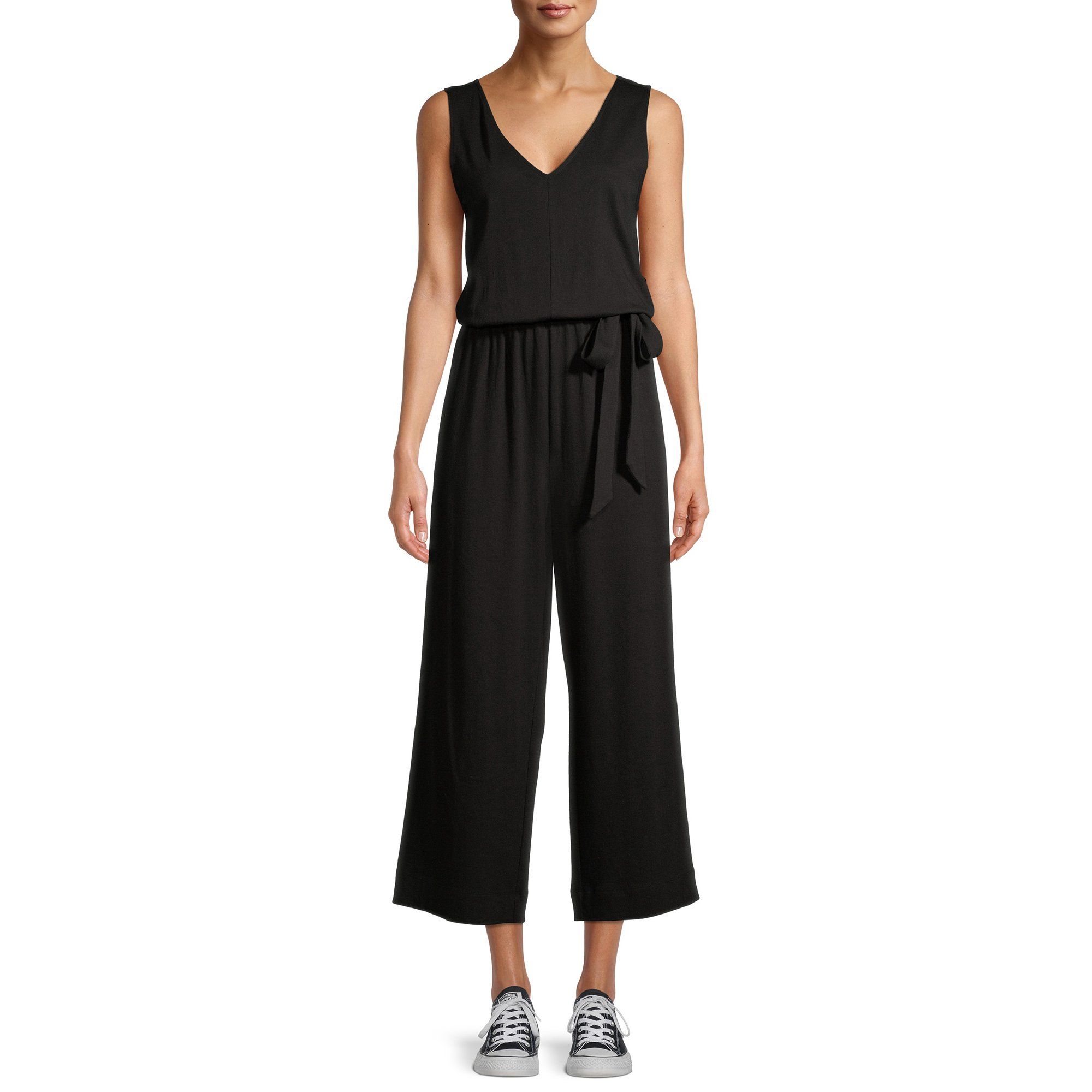 Time and Tru Women's Knit Jumpsuit | Walmart (US)