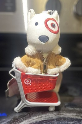 BULLSEYE Target Dog Charm Keychain Universal Thread AND Shopping Cart Ornament | eBay | eBay US