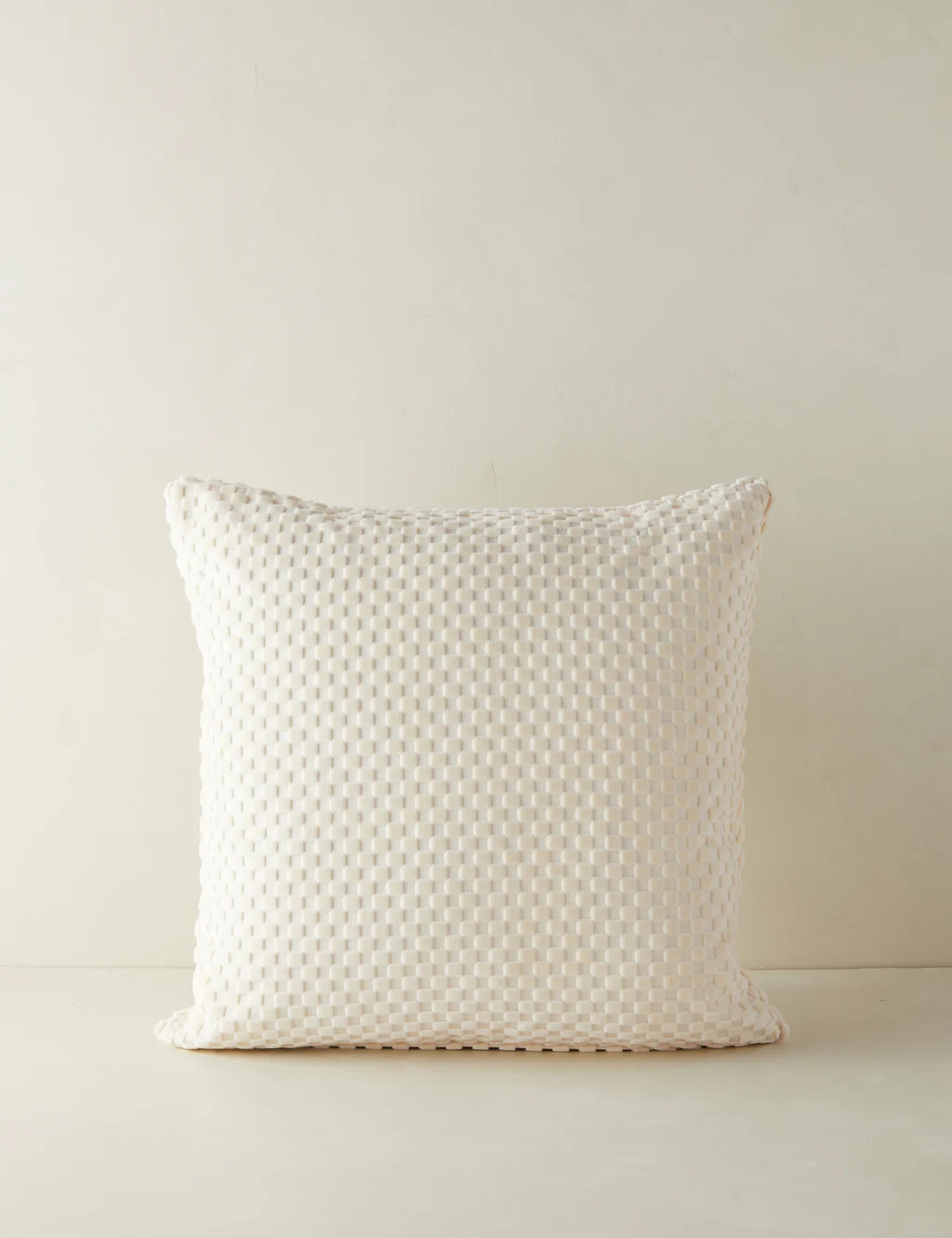 Hi-Lo Checker Velvet Pillow | Lulu and Georgia 