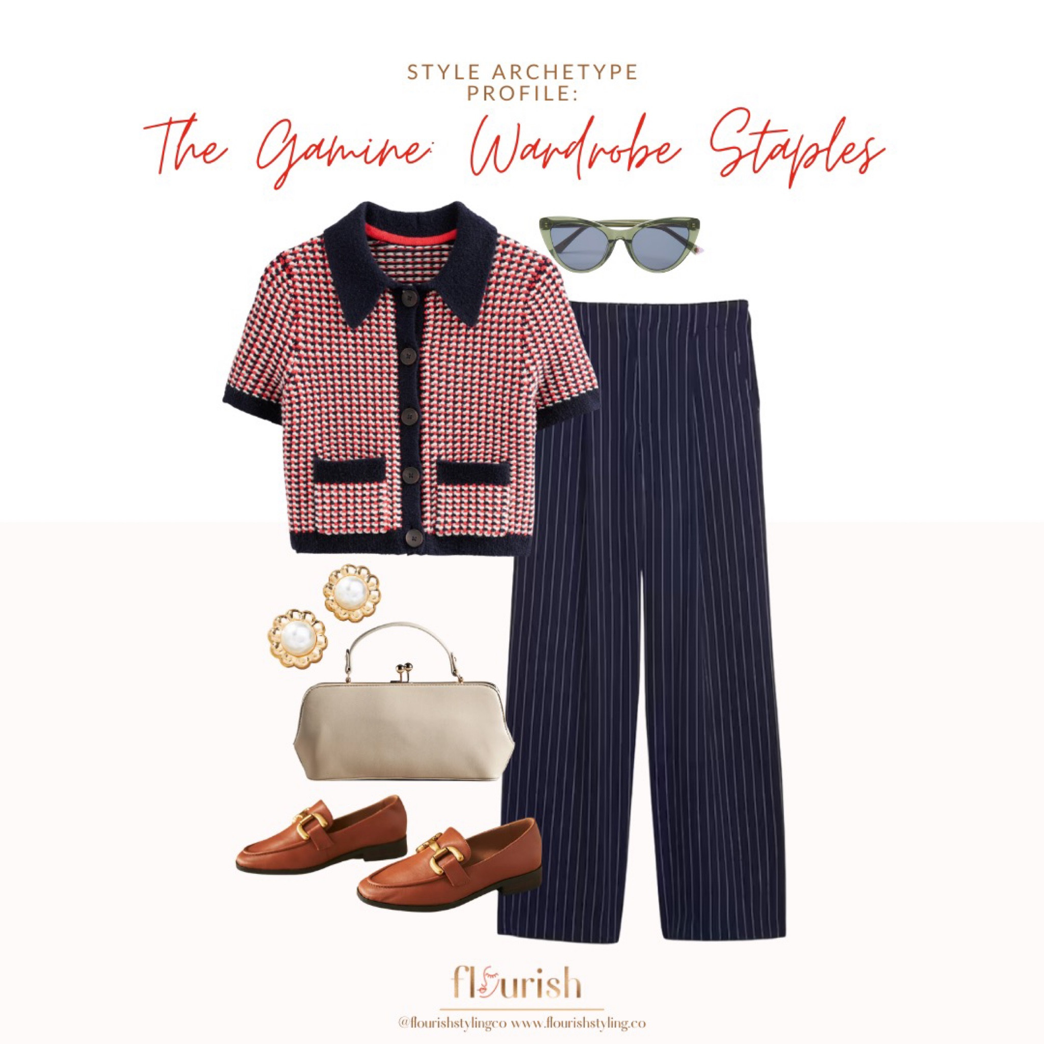 This look inspired by the Gamine wardrobe staples is giving the perfect combination of vintage vibes and androgynous style. The Gamine simply melts over a great trouser pant, and the micro print sweater shirt is the cherry on top! 

#LTKSeasonal #LTKworkwear #LTKstyletip