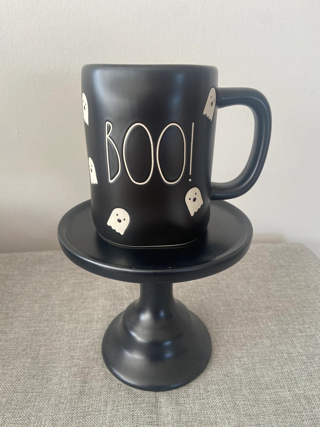 New Rea Dunn Black Ghost Boo Mug | Etsy (US)