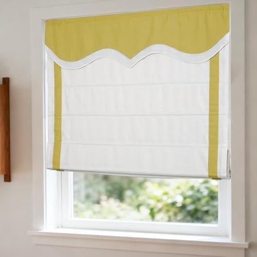 Cordless Blackout Roman Shades Blinds, No Drill No Tools Window Shades Blinds Custom Valanced for... | Amazon (US)