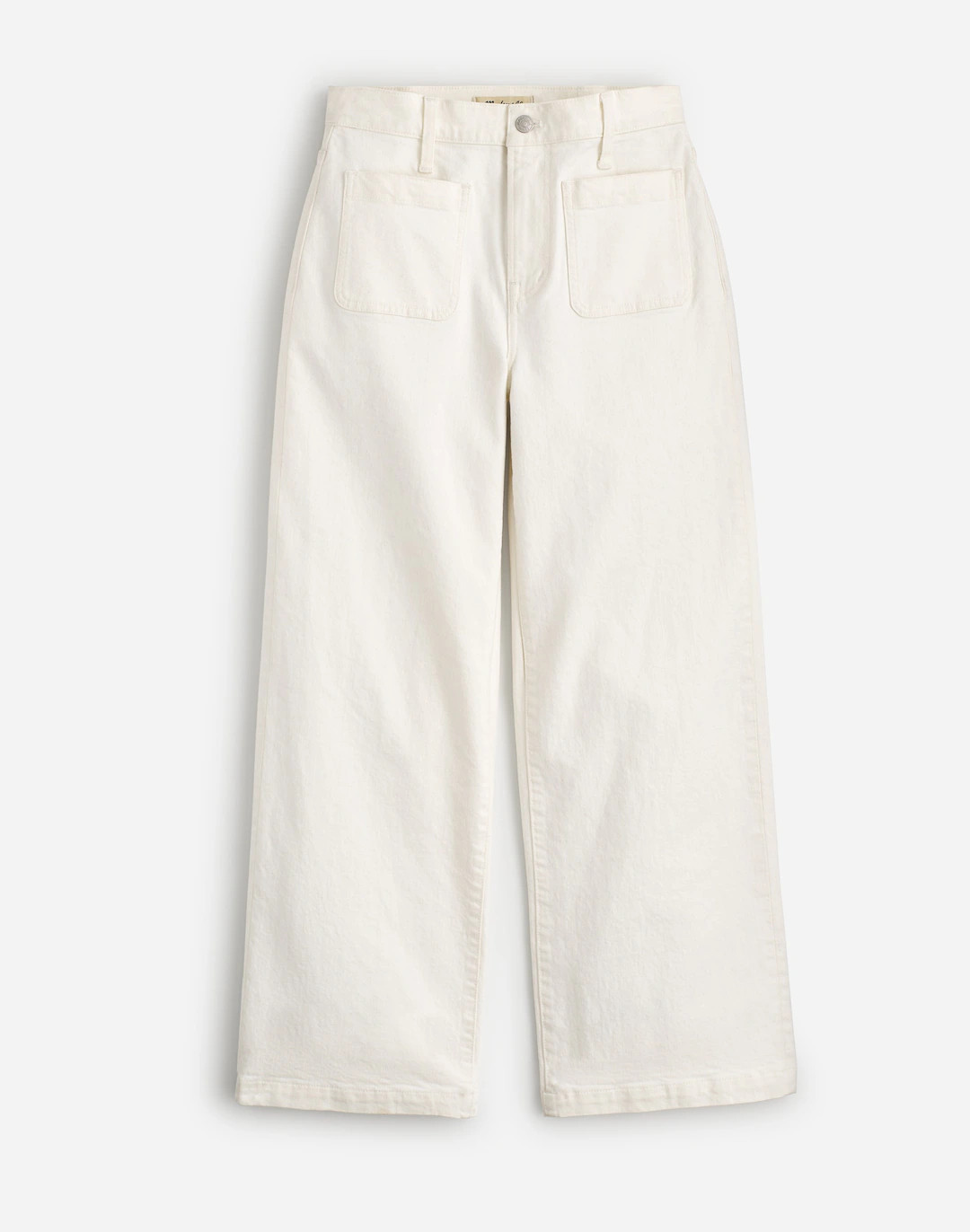 The Emmett Wide-Leg Jean in Tile White: Patch Pocket Edition | Madewell