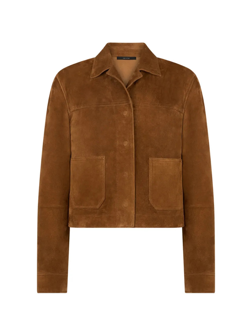TOM FORD buttoned-up suede jacket - Brown | Farfetch Global