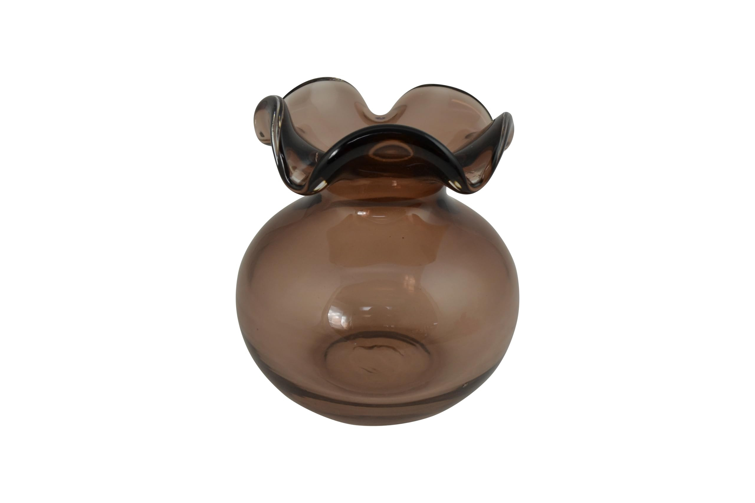 5" Amber Glass Vase | Amazon (US)