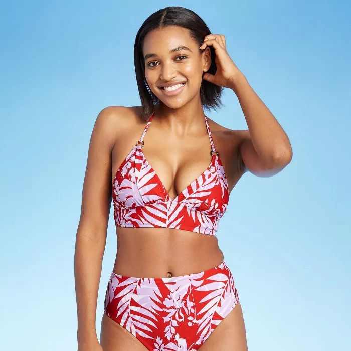 Women's Layered Bikini Top - Kona Sol™ Red | Target