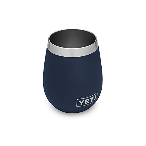 YETI Rambler 10 oz Wine Tumbler, Vacuum Insulated, Stainless Steel, Navy | Amazon (US)