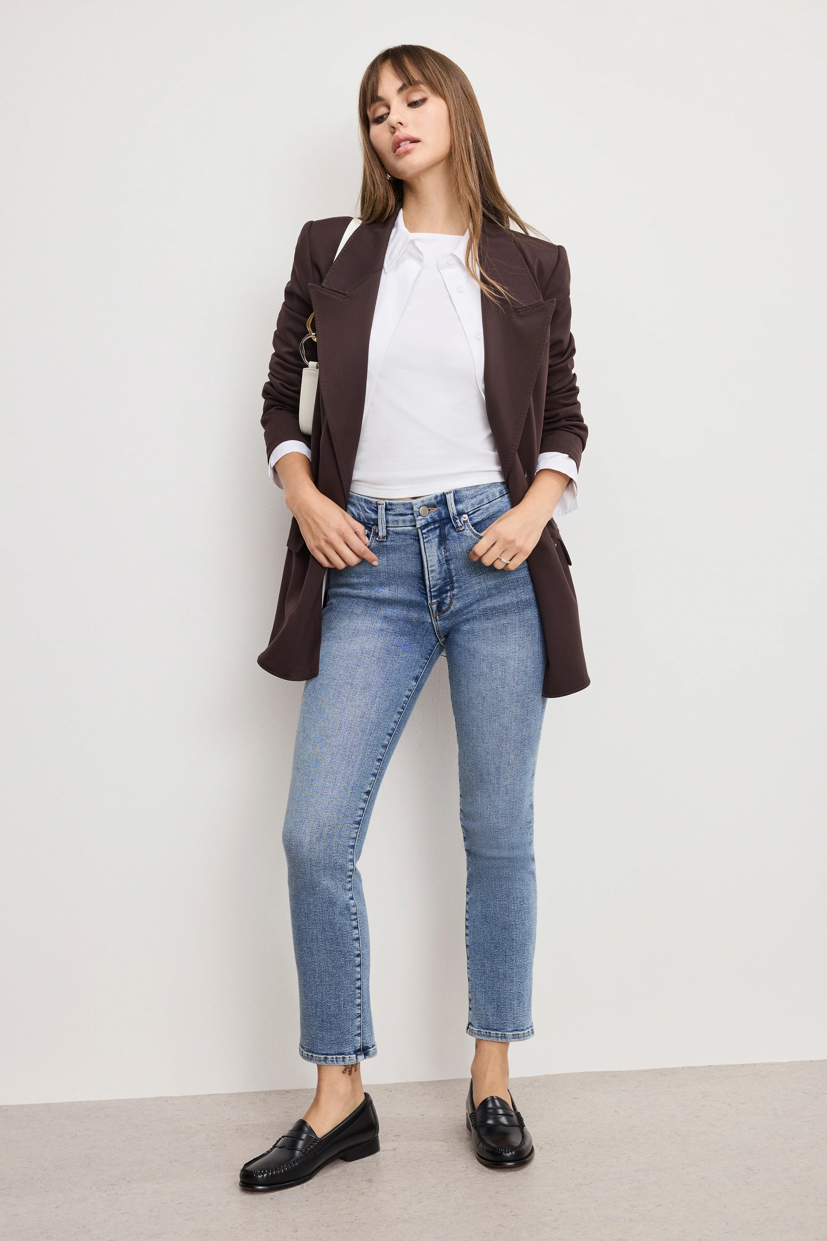 GOOD LEGS STRAIGHT JEANS | INDIGO988 - GOOD AMERICAN | Good American