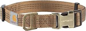 Carhartt Dog Collar Brown/Brushed Brass Large | Amazon (US)