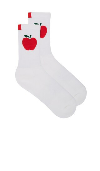 Kule The Apple Sock in White. | Revolve Clothing (Global)