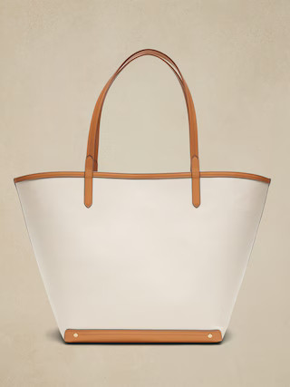 Canvas & Leather Tote | Banana Republic (US)