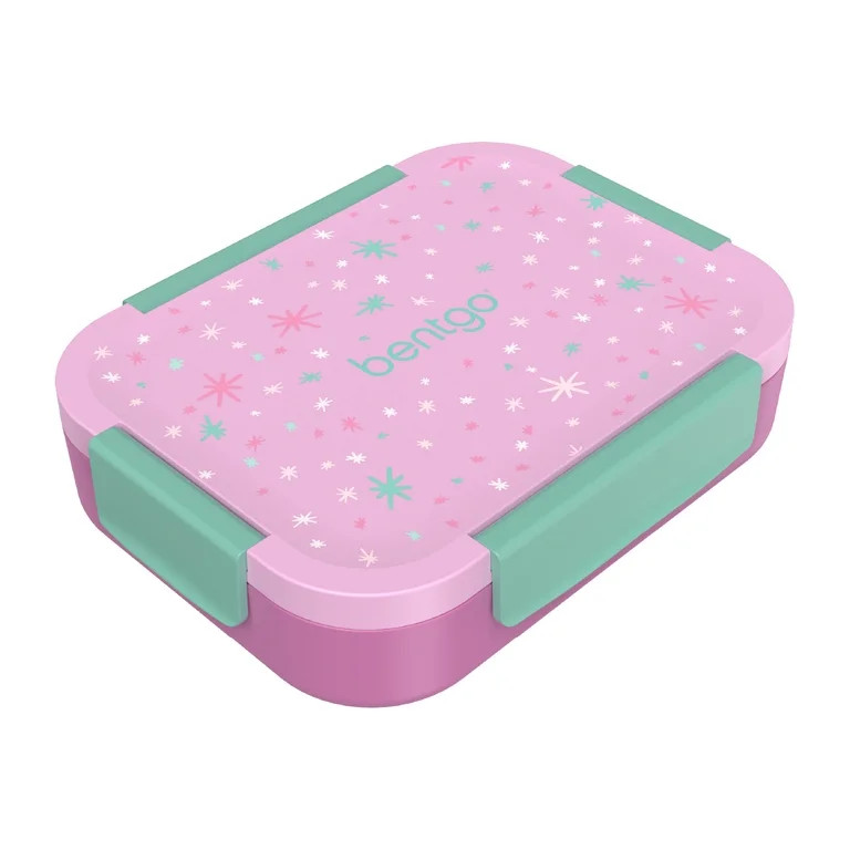 Bentgo Kids Lunch Box with Leakproof Lid and Tray - Starry Sprinkle Pink | Walmart (US)
