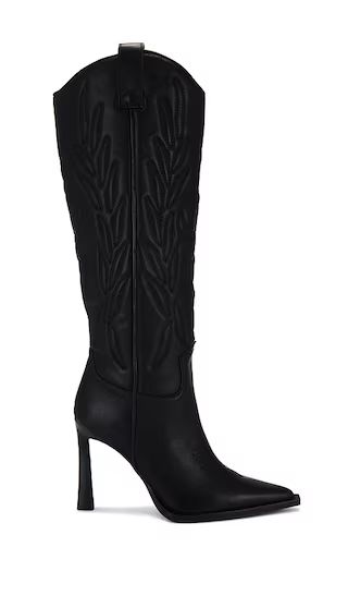 Kinzee Boot in Black Leather | Revolve Clothing (Global)