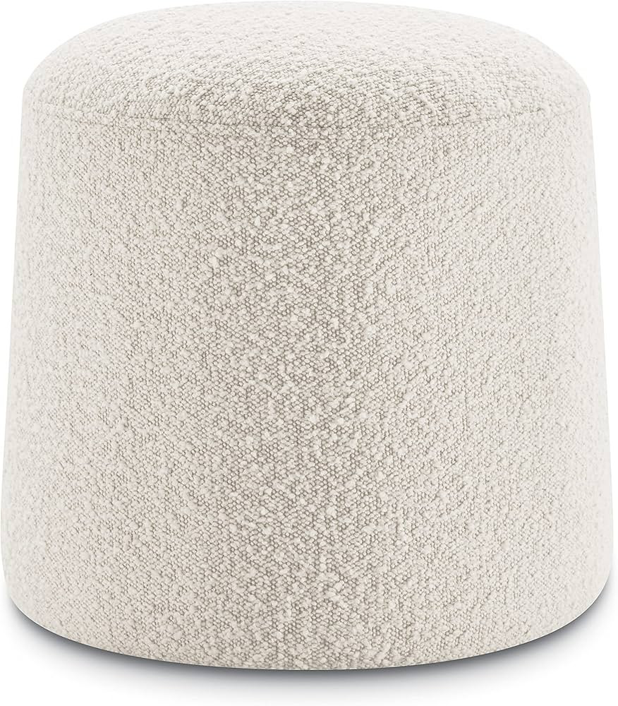 POLY & BARK Basel Ottoman, Crema White Boucle | Amazon (US)