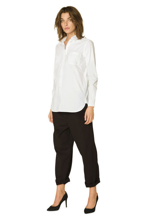Favourite Shirt Cotton Shirt Solid Bright White by ganni | Ganni 