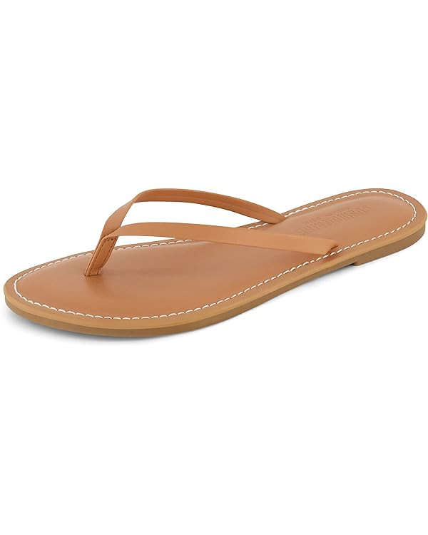 CUSHIONAIRE Women's Cora Flat Flip Flop Sandal with +Comfort | Amazon (US)