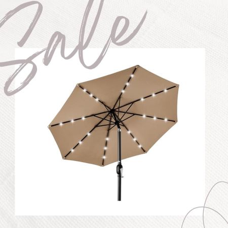 Perfect for night time and day time! It’s so handy! 
Fashionablylatemom 
Sale alert 
Best Choice Products 10ft Solar Powered Aluminum Polyester LED Lighted Patio Umbrella w/Tilt Adjustment and UV-Resistant Fabric - Brown
Use it day or night, with 24 built-in solar powered LED lights that can run for 6-7 hours


#LTKsalealert
