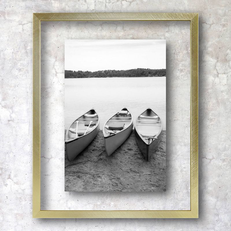 8.4" x 10.4" Float Thin Metal Gallery Frame Brass - Project 62™ | Target