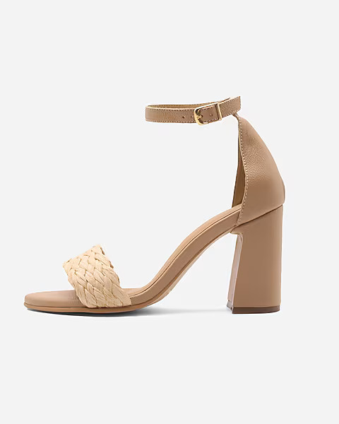 KAANAS Dumai Raffia Strap Heel | Express