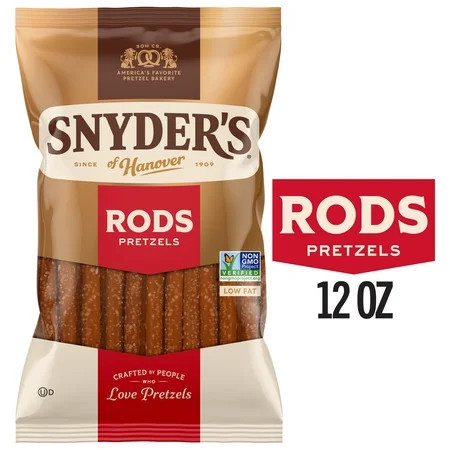 Snyder's of Hanover Pretzel Rods, 12 oz Bag | Walmart (US)
