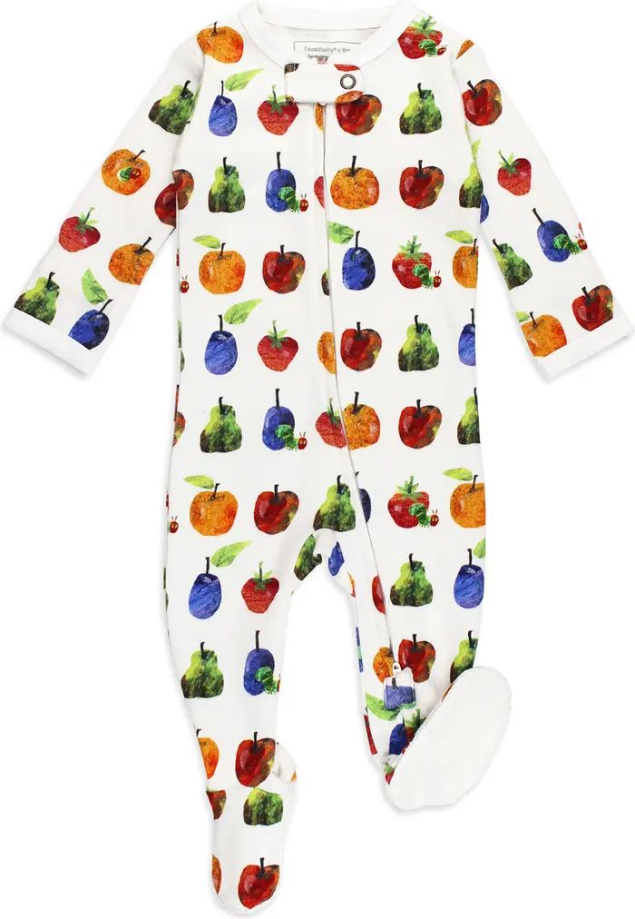 L'ovedbaby x 'The Very Hungry Caterpillar™' Fitted One-Piece Organic Cotton Footie Pajamas | No... | Nordstrom