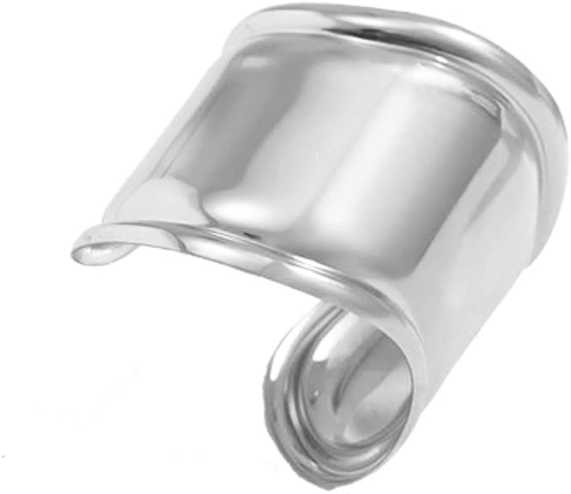 COLORFUL BLING Chunky Gold Silver Open Wide Hammered Wrist Cuff Bangle Adjustable Hollow Leaf Flo... | Amazon (UK)